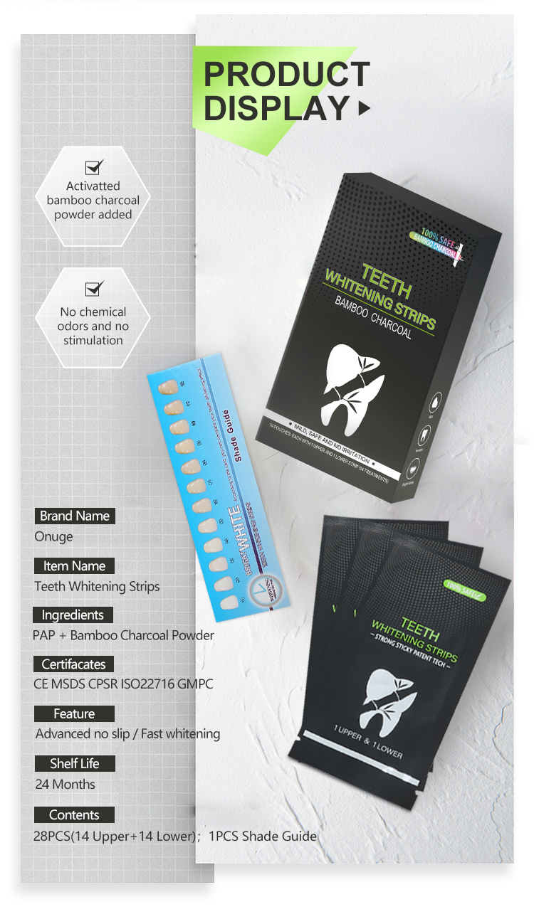 Activated Charcoal Teeth Whitening Strips