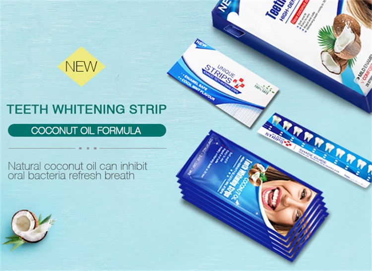 Coconut Oil Teeth Whitening Gel Strips