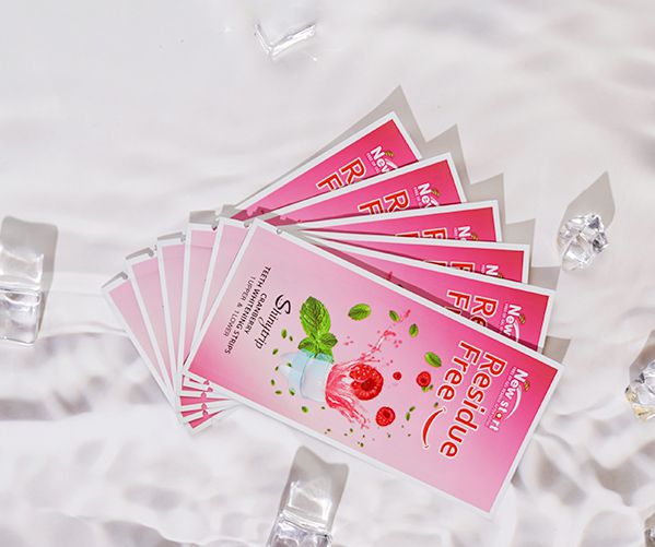 Cranberry Flavor Gel Residue Free Teeth Whitening Strips