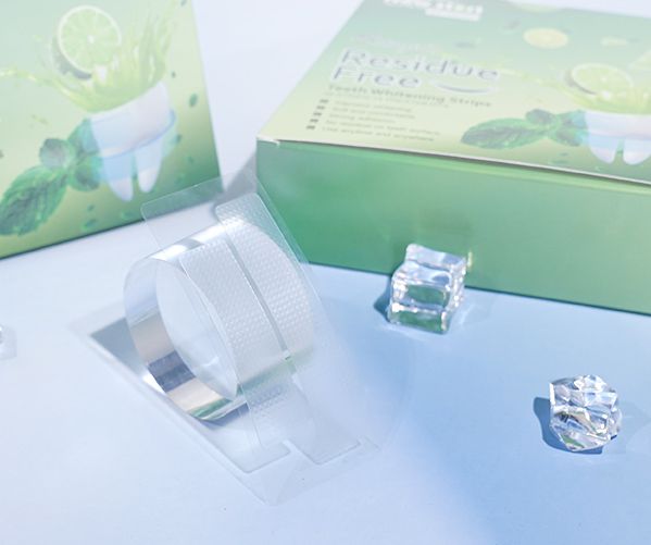 Lime Flavor Gel Residue Free Teeth Whitening Strips