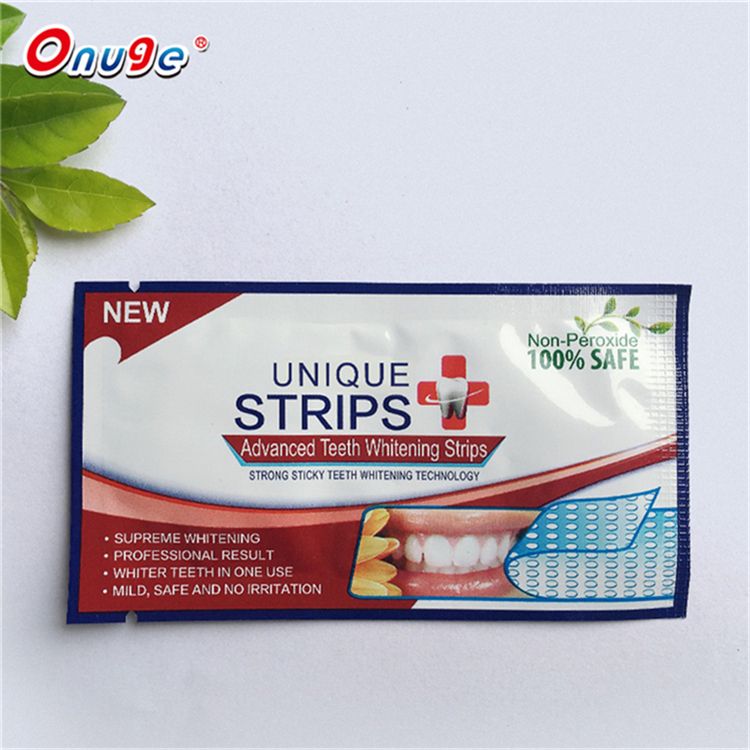 Non Peroxide Mint Teeth Whitening Strips