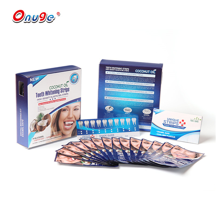 Coconut Oil Teeth Whitening Gel Strips Factory China