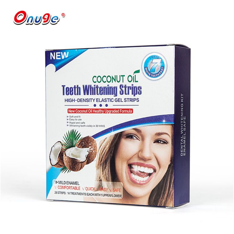 Coconut Oil Teeth Whitening Gel Strips