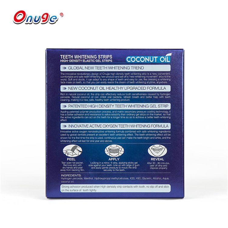 Coconut Oil Teeth Whitening Gel Strips