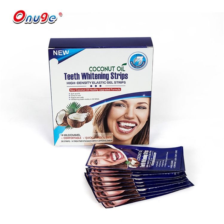 Coconut Oil Teeth Whitening Gel Strips