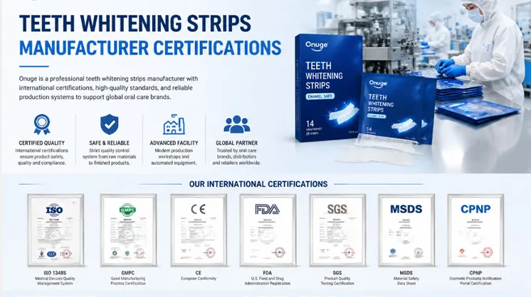 Teeth whitening strips manufacturer certifications: what actually proves reliability (2026 buyer’s guide)