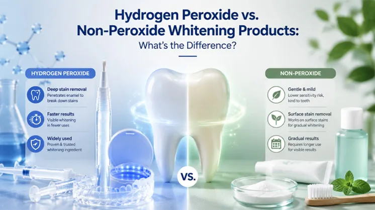 Hydrogen Peroxide vs. Non-Peroxide Whitening Products: What’s the Difference?