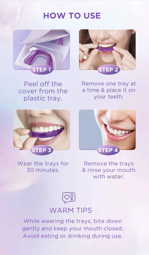 Purple Teeth Whitening U-Wraps
