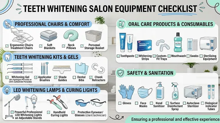 Teeth Whitening Salon Equipment Checklist