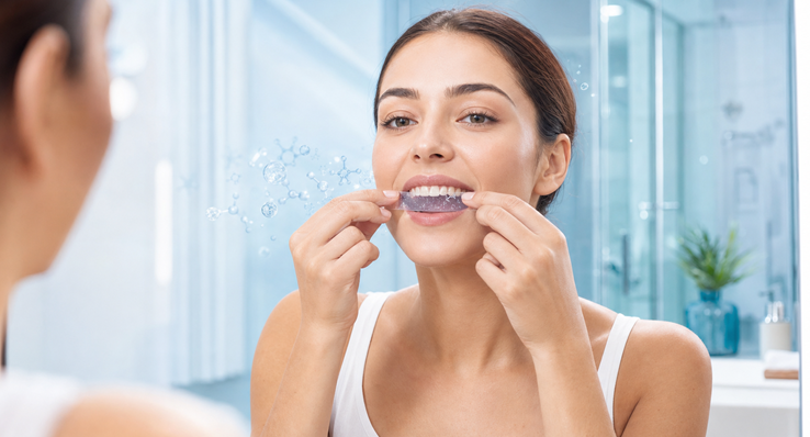 How to Use Dissolving Teeth Whitening Strips Correctly