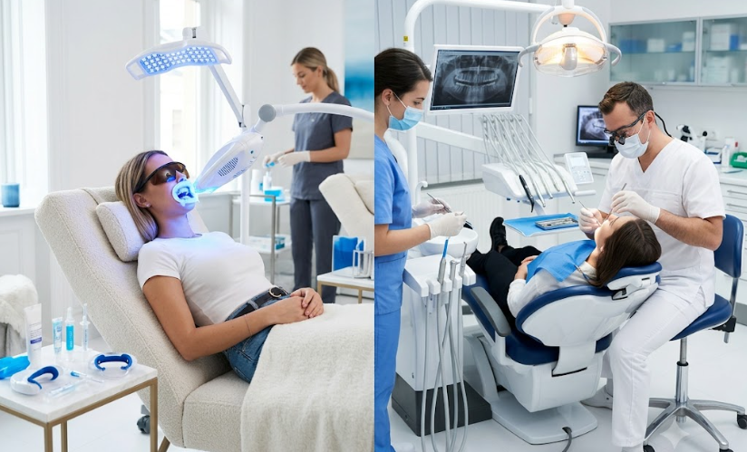 Salon Teeth Whitening vs Dentist Whitening | Onuge
